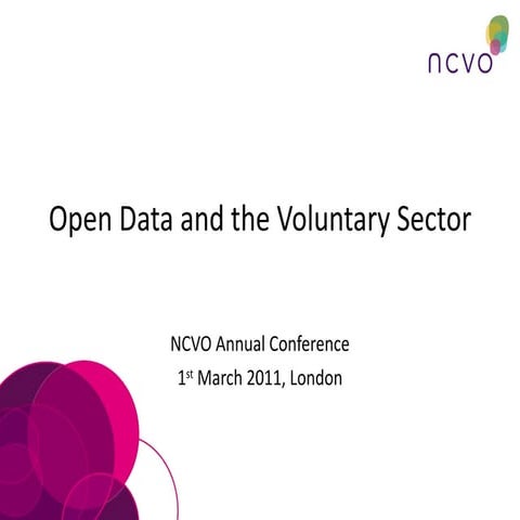 Open data and the voluntary sector