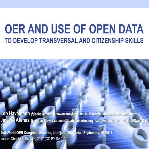 Open Data as OER for Transversal Skills - WOERC 2017