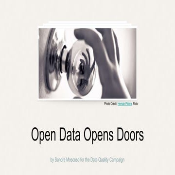 Open Data Opens Doors