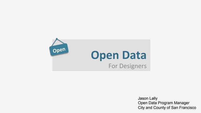 Open Data!? What is it and how can ...