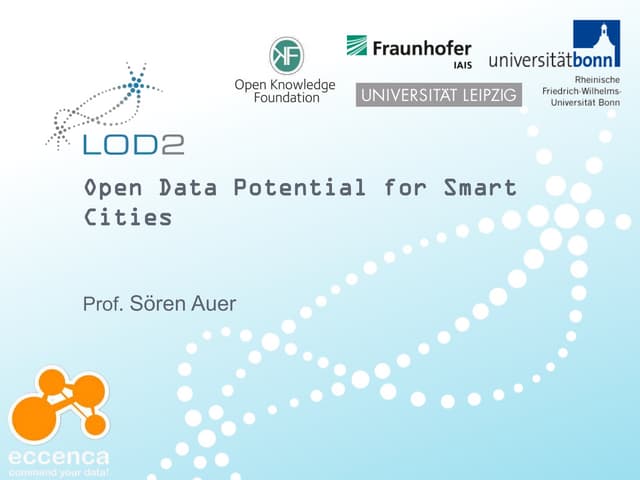 Open data for smart cities