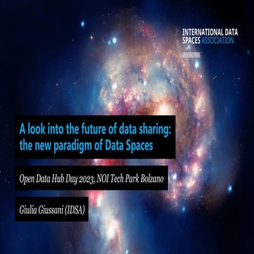 Open Data Hub - Giulia Giussani - A look into the future of data sharing
