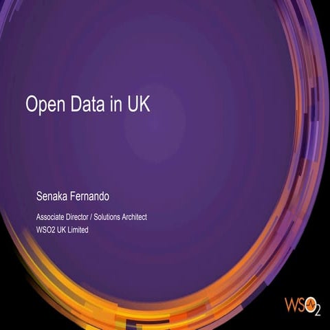 Open Data in the UK - API Days 2016