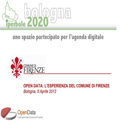 Open data  l'esperienza del Comune di Firenze
