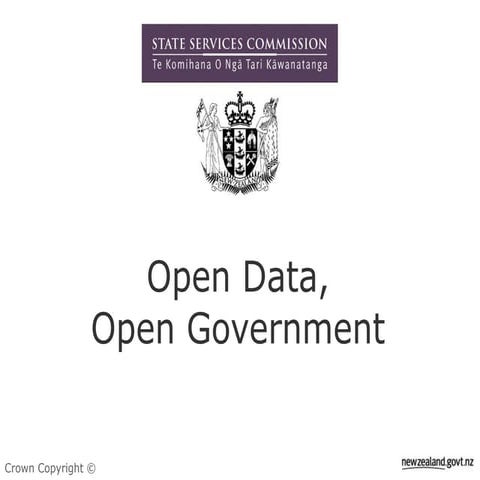 Open Data Open Government Presentation Sep 2009 (Updated)