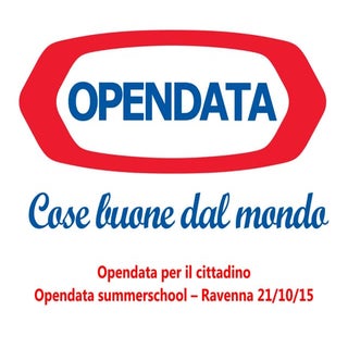 Open data per il cittadino
