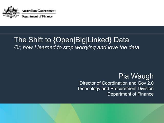 Open Data Presentation v1.3 - Nov 2014