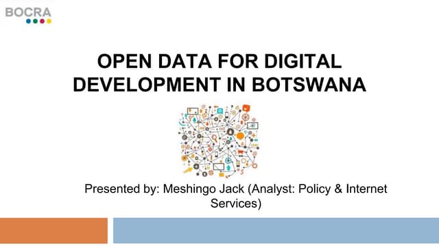 Open data for digital development in Botswana/Jack Meshingo