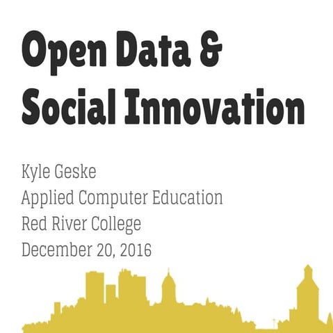 Open Data & Social Innovation