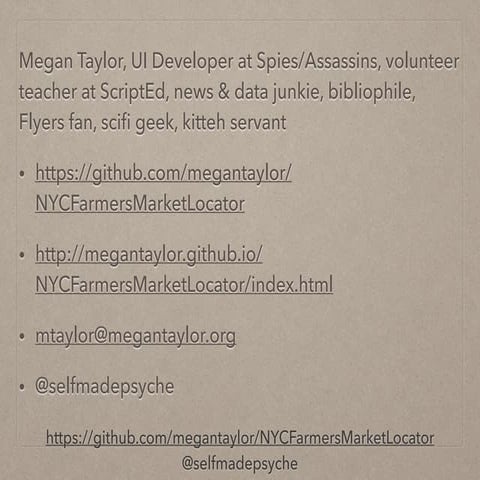 A Farmers Market of Open Data