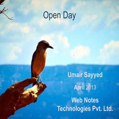 ERPNext Open Day Presentation April