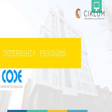 Internship programs; Code WW experience, Elena Avramenko