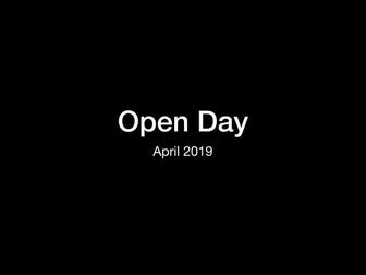 Open Day April 2019