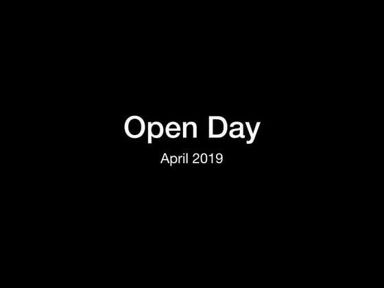 Open Day April 2019