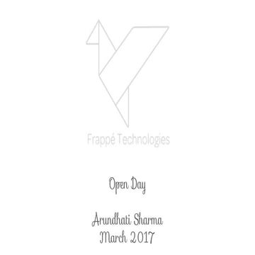 Frappe Open Day - March 2017