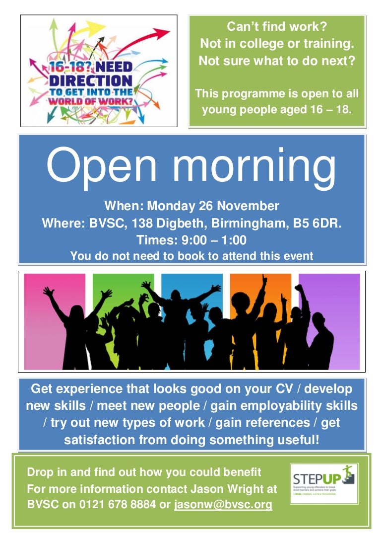 Open day poster Open day poster