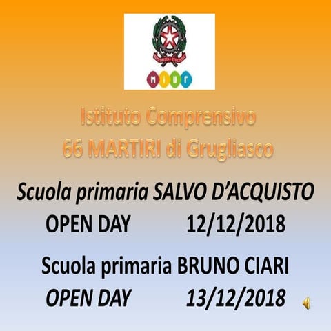 Open day primarie parte 1