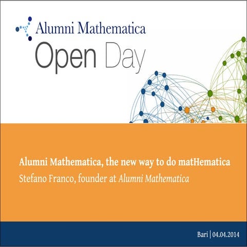 Open day, "The new way to do mathematics"