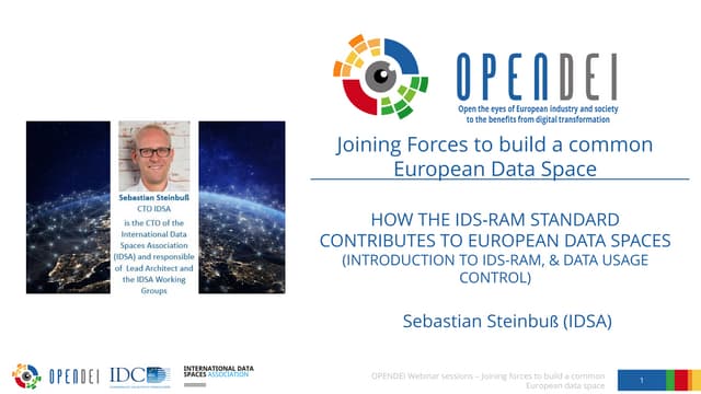 How the IDS-RAM Standard contributes to European Data Spaces