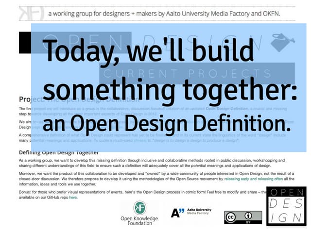 Open Design Definition workshop @ O...