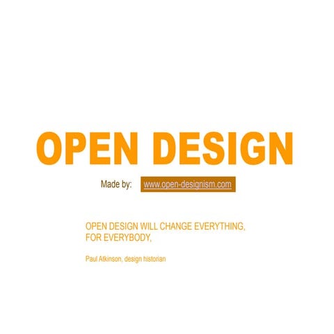 Open-design examples