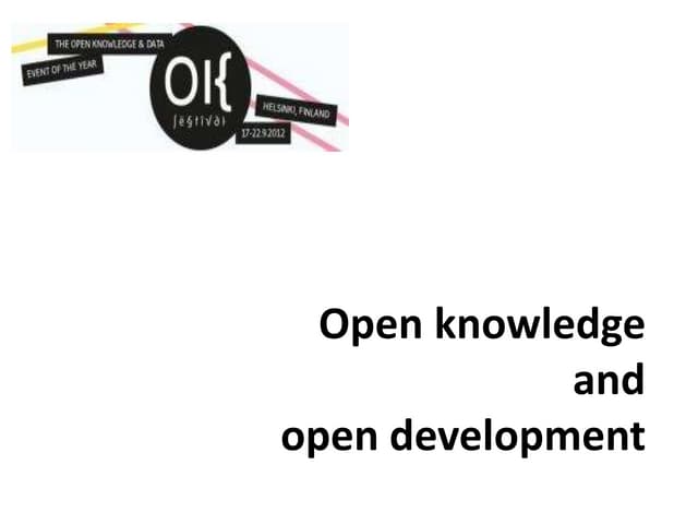 Open development