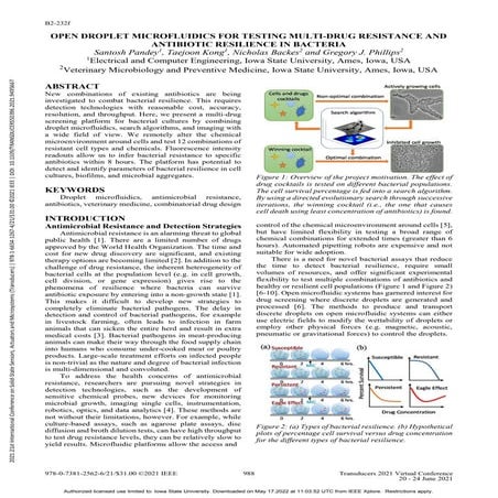 Open Droplet Microfluidics for Microbiology | PDF