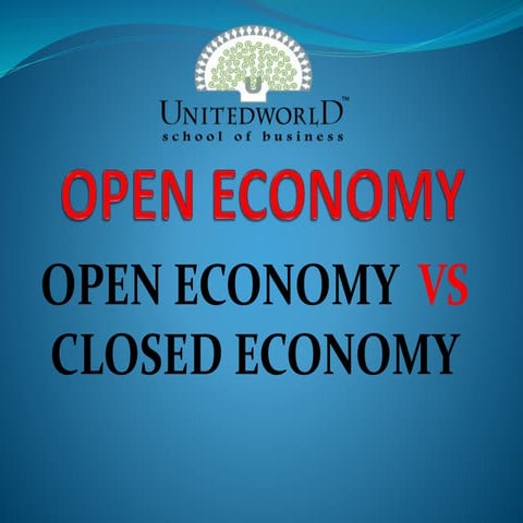 Comparison between open economy and close economy 