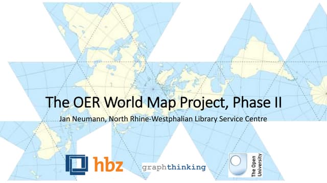 OER World Map presentation at OpenEd14