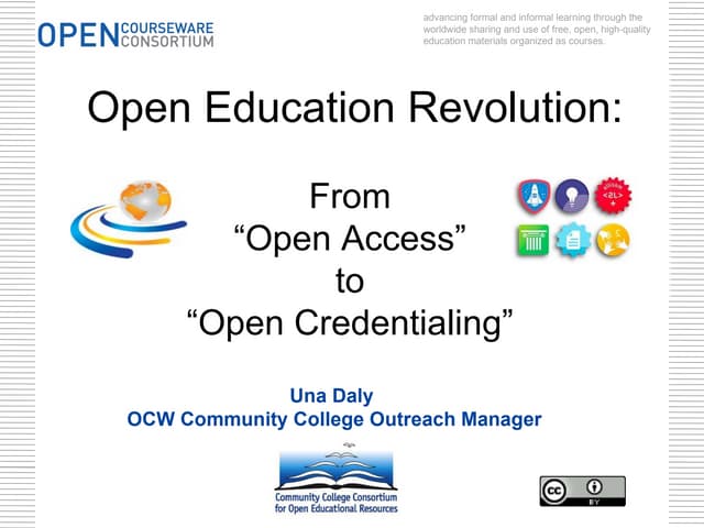 Open Education Revolution: From Open Access to Open Credentialing