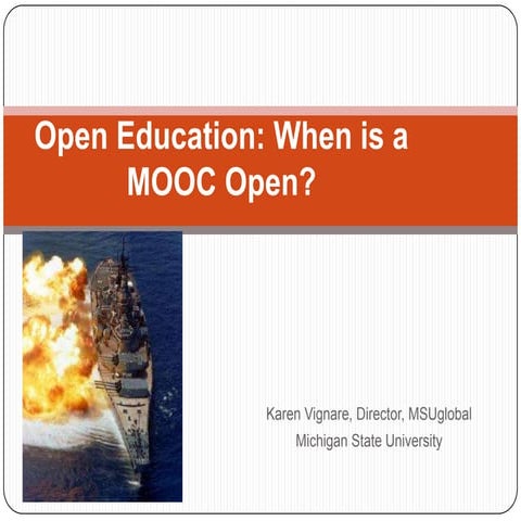 Open education -are you ready