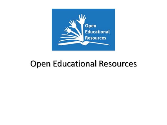 Open educational resources