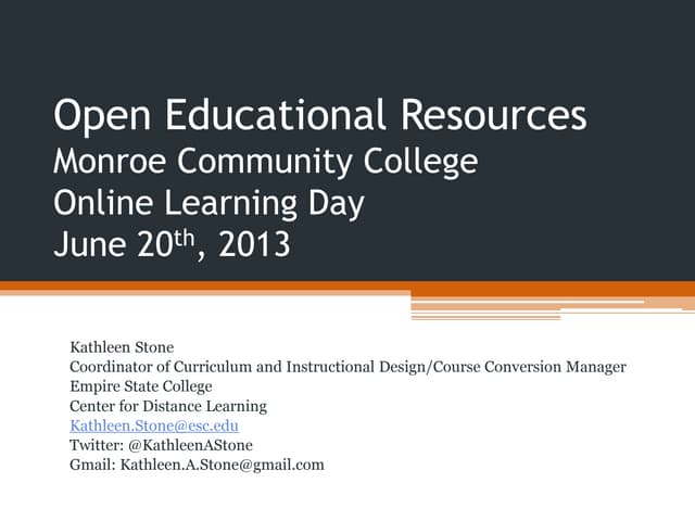 Open educational resources