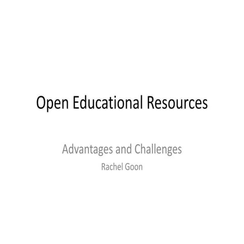 Open educational resources