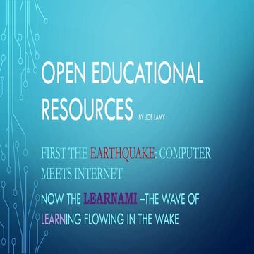 Open educational resources | PPT