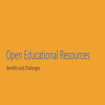 Open educational resources | PPTX