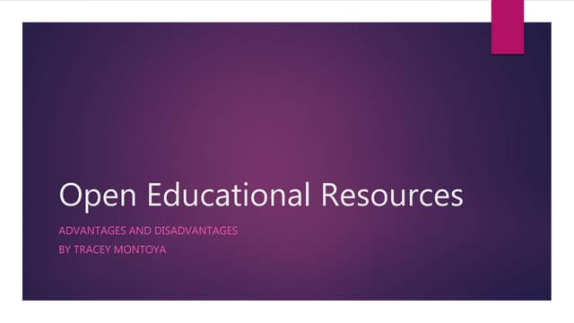 Open educational resources