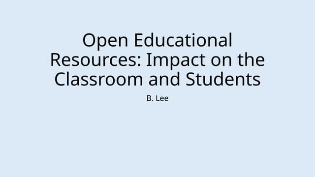 Open Educational Resources Impact  .pptx