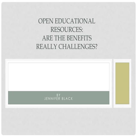Open educational resources   jennifer black presentation