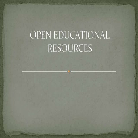 Open educational resources-links