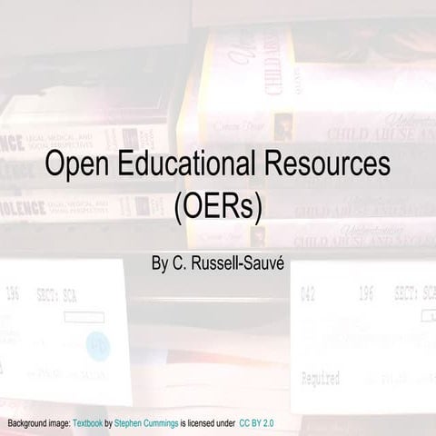 Open Educational Resources (OERs)