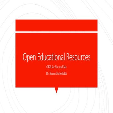 Open Educational Resources Presentation | PPT
