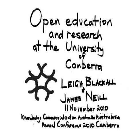 Open education and research at the university of canberra