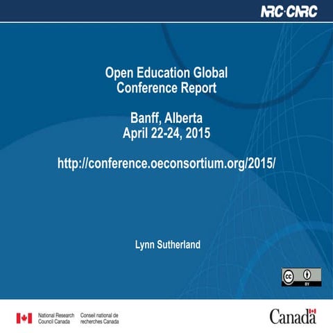 Open Education Global 2015 Conference Report