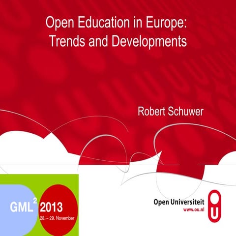 Open education in Europe, trends and developments