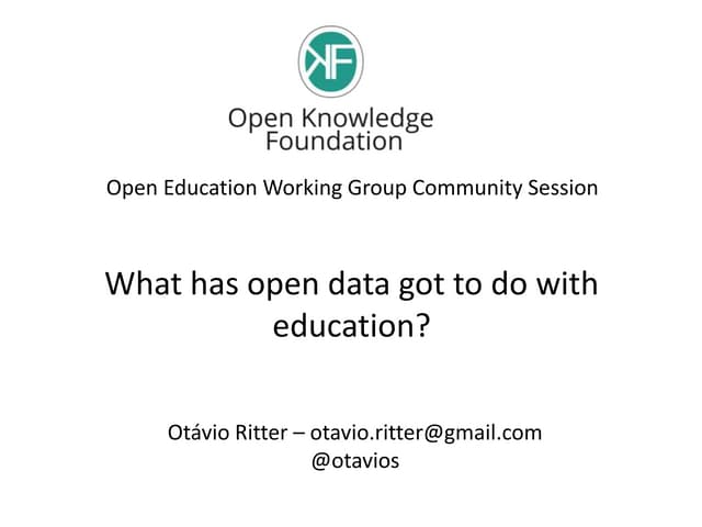 Open Education Data Research