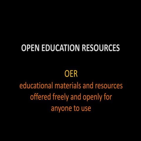 Open education resources