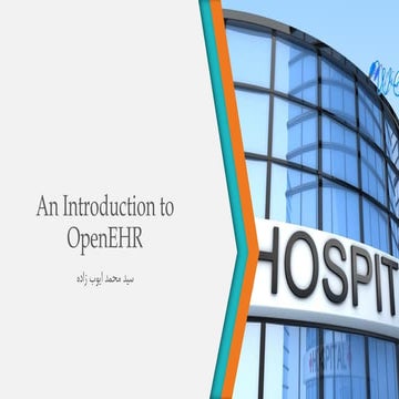 OpenEHR  پرونده الکترونیک سلامت