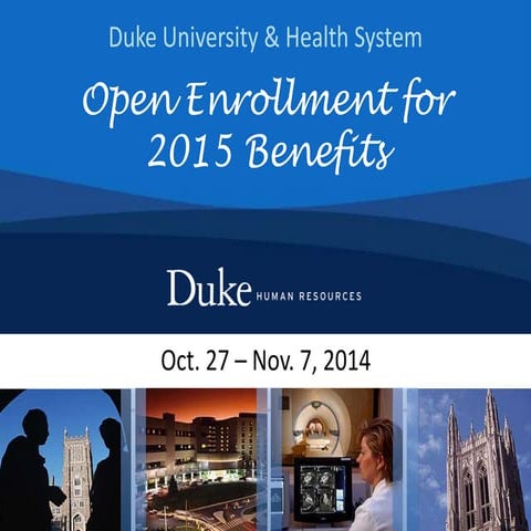 Open Enrollment for 2015 Benefits