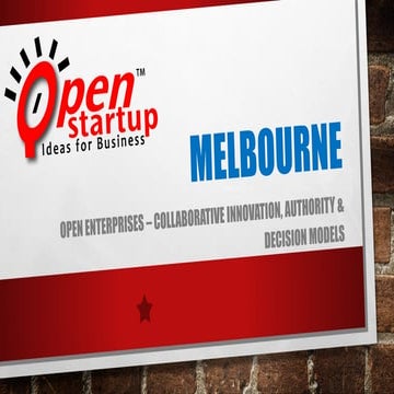 Open enterprises   collaborative innovation, authority and decision models